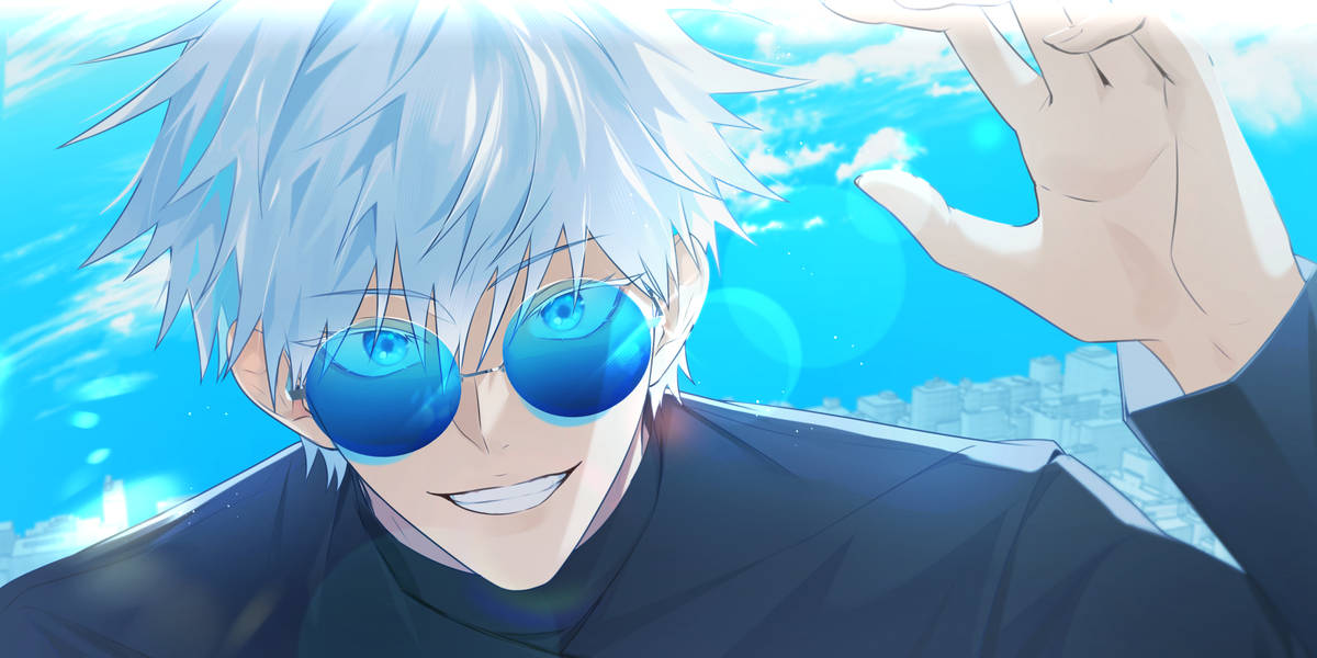 Арт Сатору Годжо в очках - 11 Февраля 2024