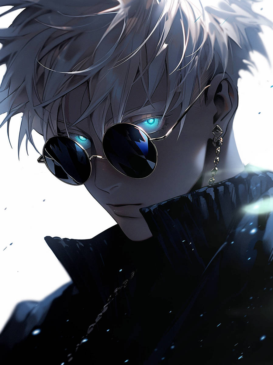 Арт Сатору Годжо в очках - 11 Февраля 2024