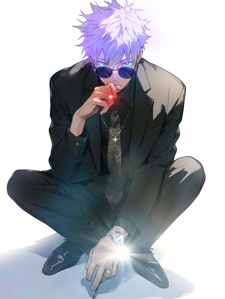 Арт Сатору Годжо в очках - 11 Февраля 2024