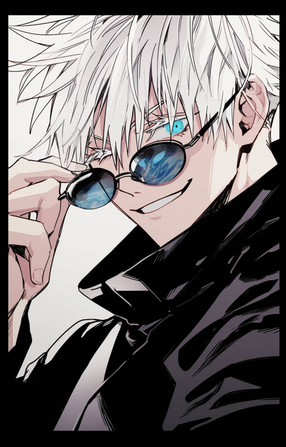 Арт Сатору Годжо в очках - 11 Февраля 2024