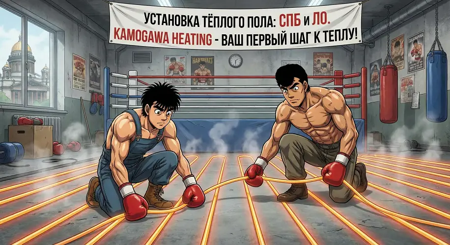 установка тёплого пола для частных домов в Санкт-Петербурге (СПб) и Ленинградской области